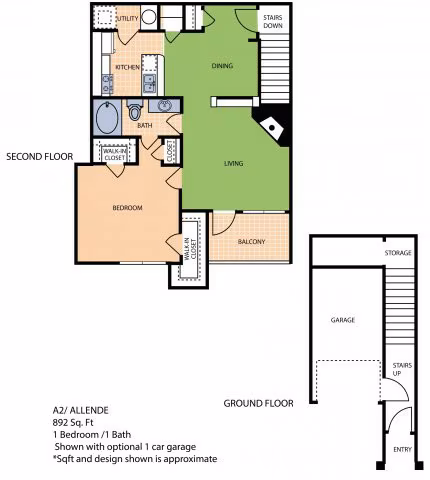 The Allende 1809 floor plan